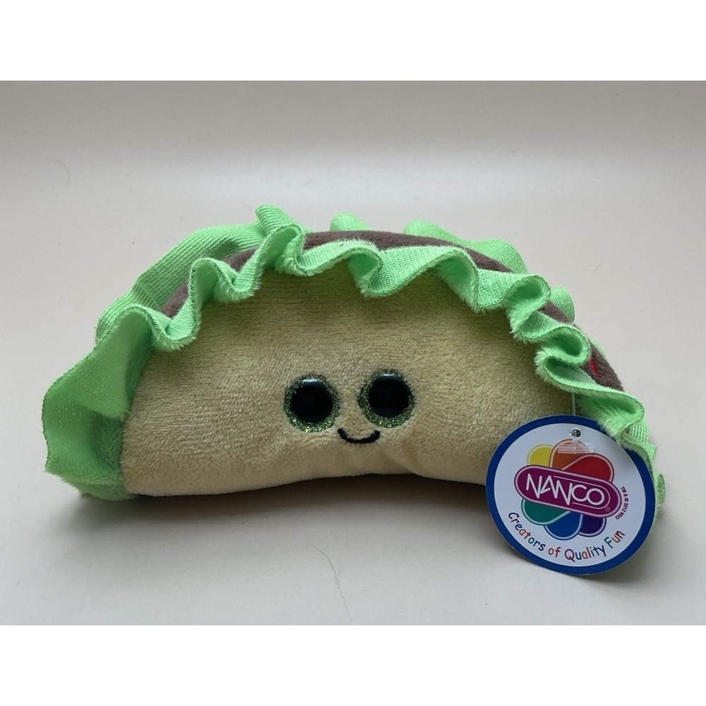 NANCO Smiling 6" Taco Plush Character‎ Stuffed Toy